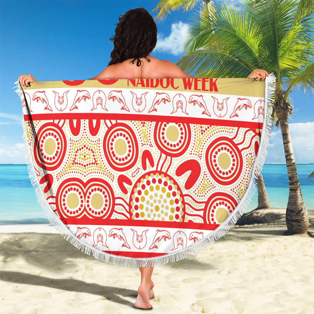 Dolphins NAIDOC Week Beach Blanket Aboriginal Torres Strait Islanders Vibe
