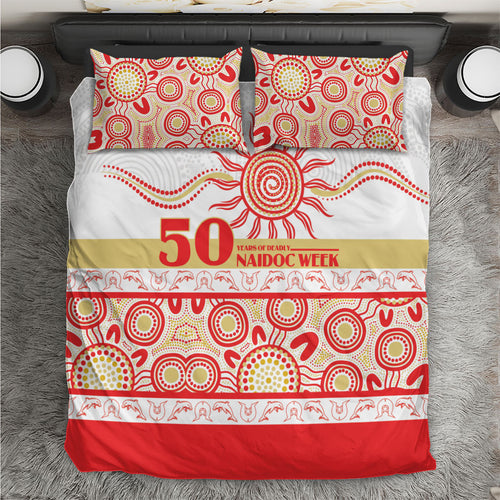Dolphins NAIDOC Week Bedding Set Aboriginal Torres Strait Islanders Vibe