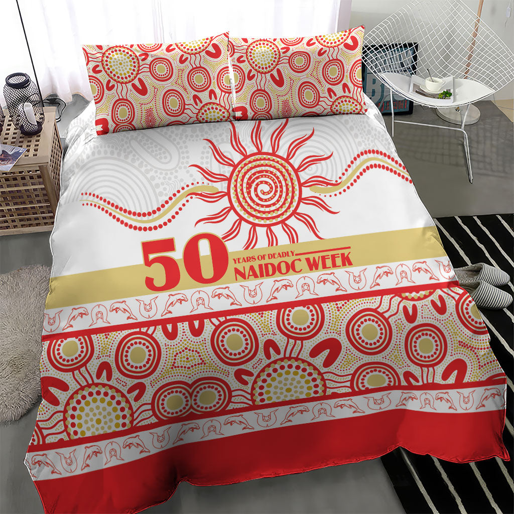 Dolphins NAIDOC Week Bedding Set Aboriginal Torres Strait Islanders Vibe