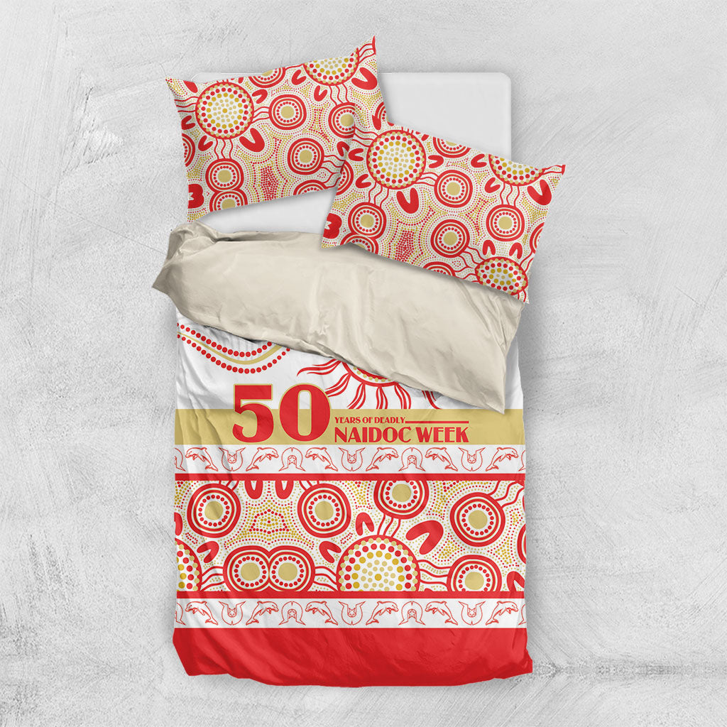 Dolphins NAIDOC Week Bedding Set Aboriginal Torres Strait Islanders Vibe