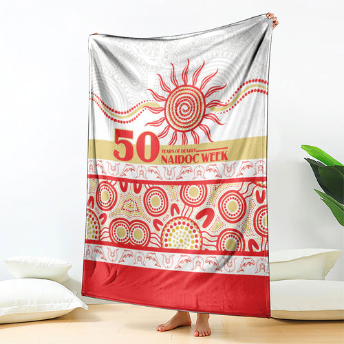 Dolphins NAIDOC Week Blanket Aboriginal Torres Strait Islanders Vibe