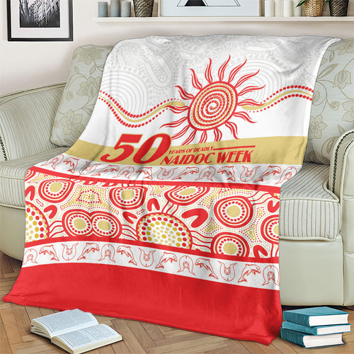 Dolphins NAIDOC Week Blanket Aboriginal Torres Strait Islanders Vibe