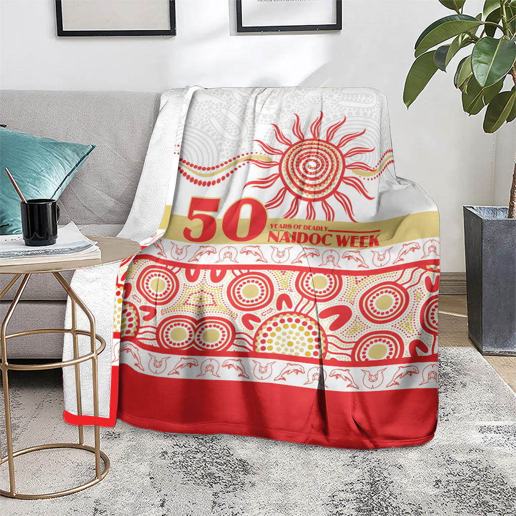 Dolphins NAIDOC Week Blanket Aboriginal Torres Strait Islanders Vibe