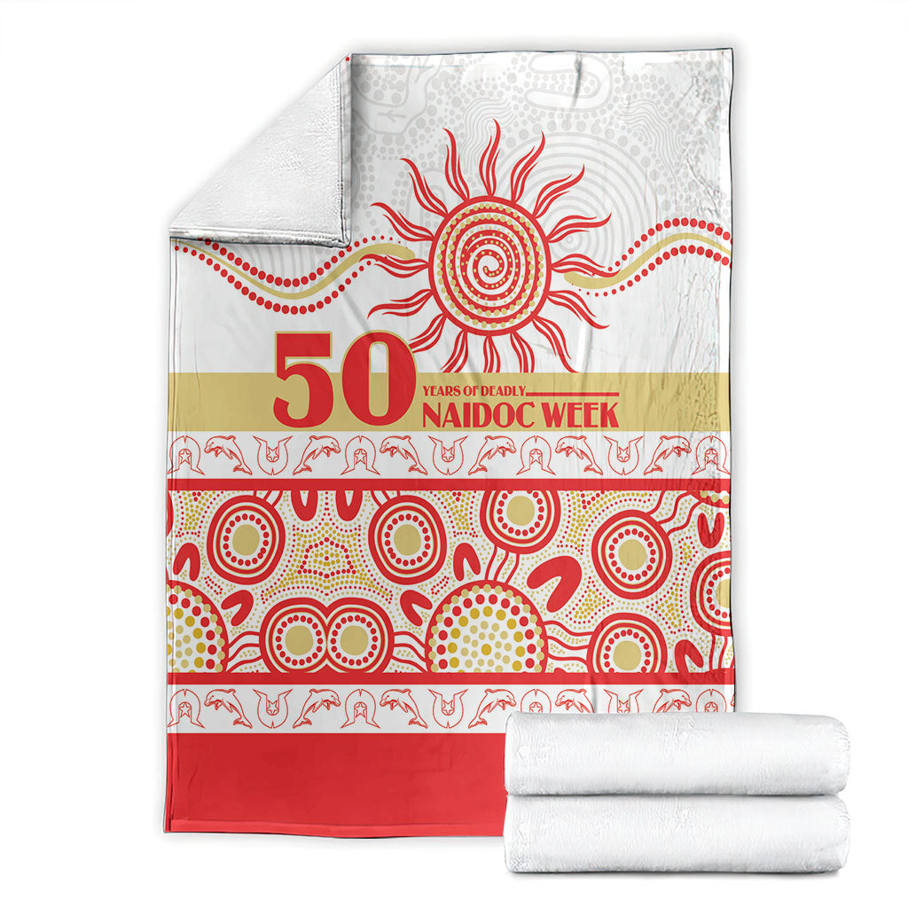 Dolphins NAIDOC Week Blanket Aboriginal Torres Strait Islanders Vibe