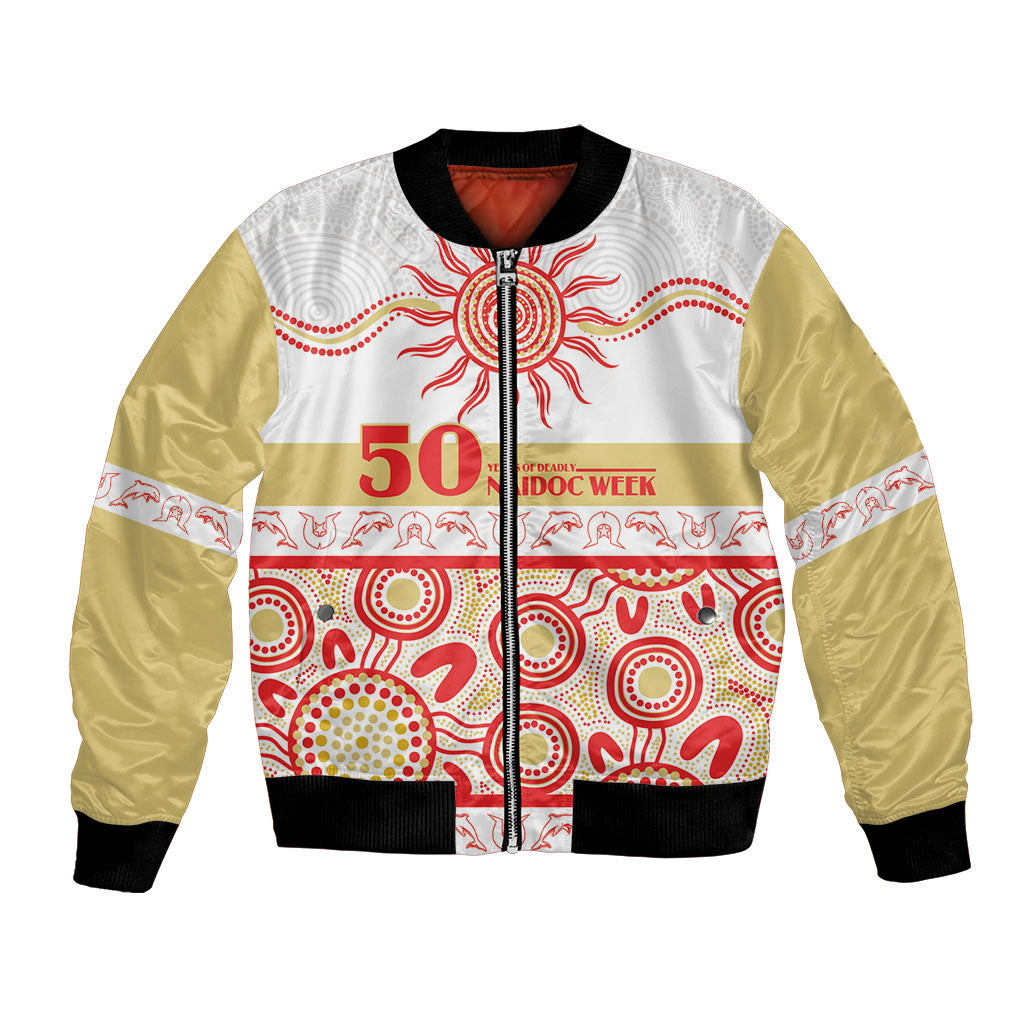 Dolphins NAIDOC Week Personalised Bomber Jacket Aboriginal Torres Strait Islanders Vibe