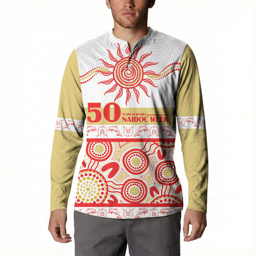 Dolphins NAIDOC Week Personalised Button Sweatshirt Aboriginal Torres Strait Islanders Vibe