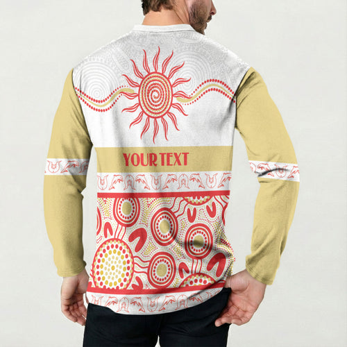 Dolphins NAIDOC Week Personalised Button Sweatshirt Aboriginal Torres Strait Islanders Vibe