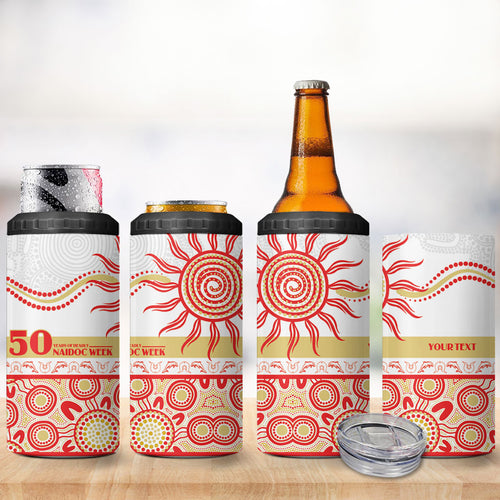 Dolphins NAIDOC Week Personalised 4 in 1 Can Cooler Tumbler Aboriginal Torres Strait Islanders Vibe