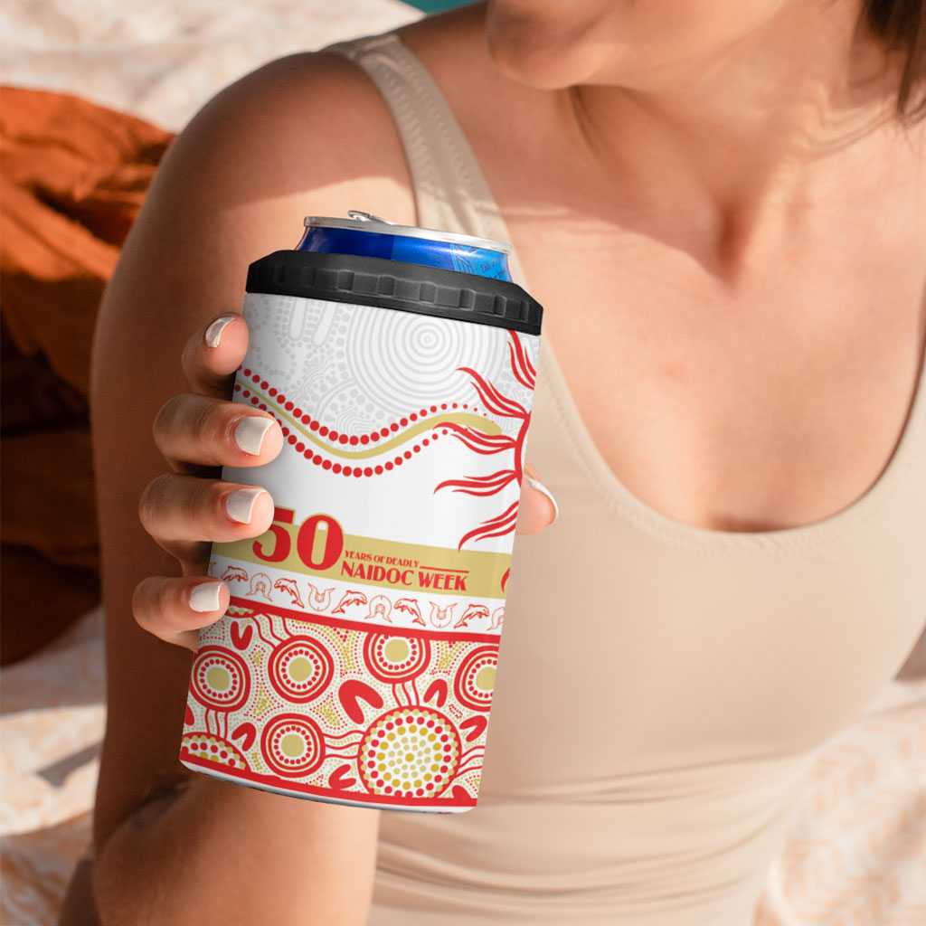 Dolphins NAIDOC Week Personalised 4 in 1 Can Cooler Tumbler Aboriginal Torres Strait Islanders Vibe