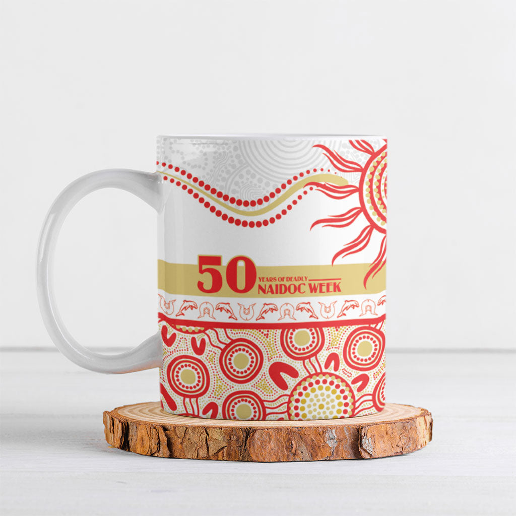 Dolphins NAIDOC Week Personalised Ceramic Mug Aboriginal Torres Strait Islanders Vibe