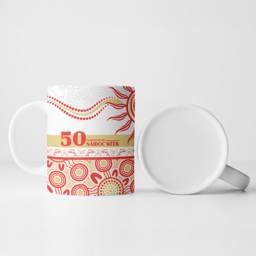 Dolphins NAIDOC Week Personalised Ceramic Mug Aboriginal Torres Strait Islanders Vibe