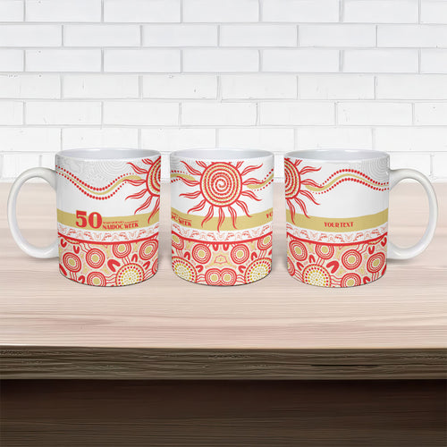 Dolphins NAIDOC Week Personalised Ceramic Mug Aboriginal Torres Strait Islanders Vibe