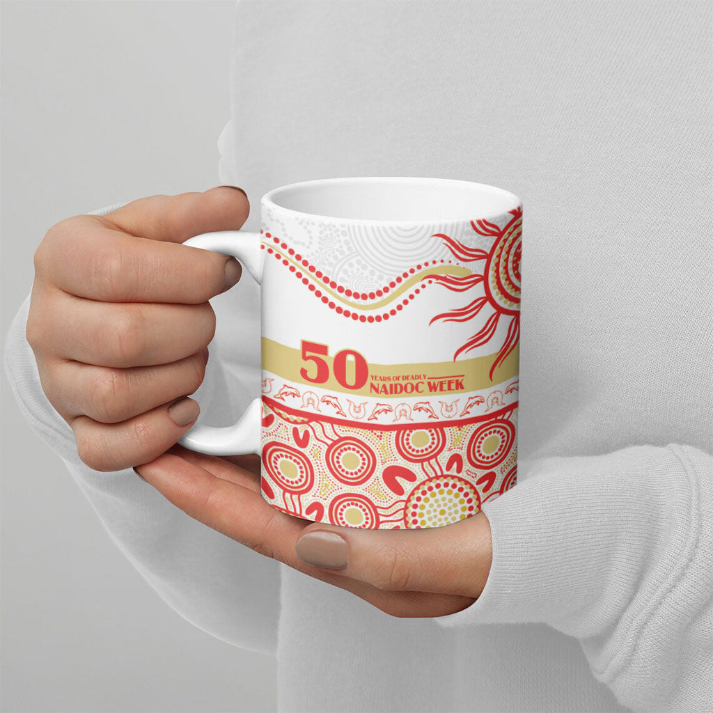 Dolphins NAIDOC Week Personalised Ceramic Mug Aboriginal Torres Strait Islanders Vibe