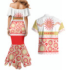 Dolphins NAIDOC Week Personalised Couples Matching Mermaid Dress and Hawaiian Shirt Aboriginal Torres Strait Islanders Vibe