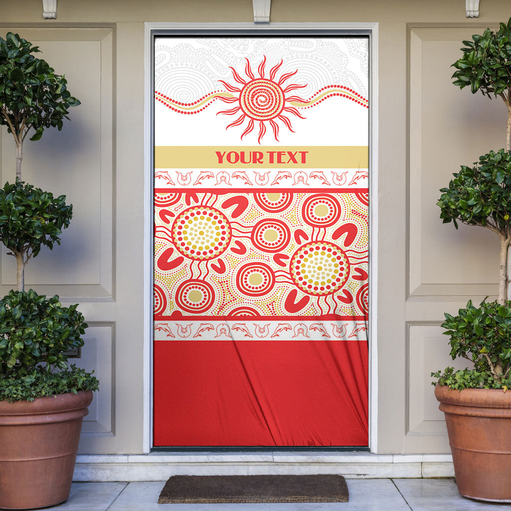 Dolphins NAIDOC Week Personalised Door Cover Aboriginal Torres Strait Islanders Vibe