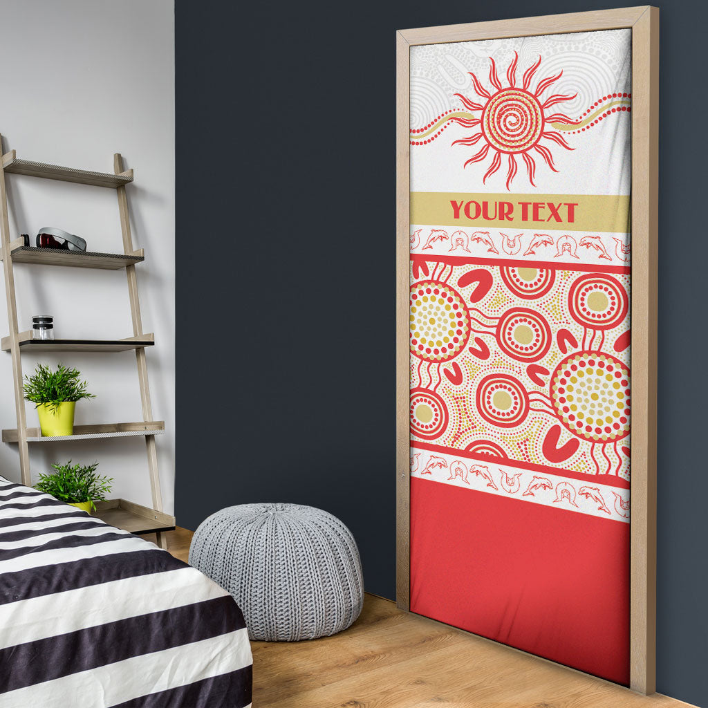 Dolphins NAIDOC Week Personalised Door Cover Aboriginal Torres Strait Islanders Vibe