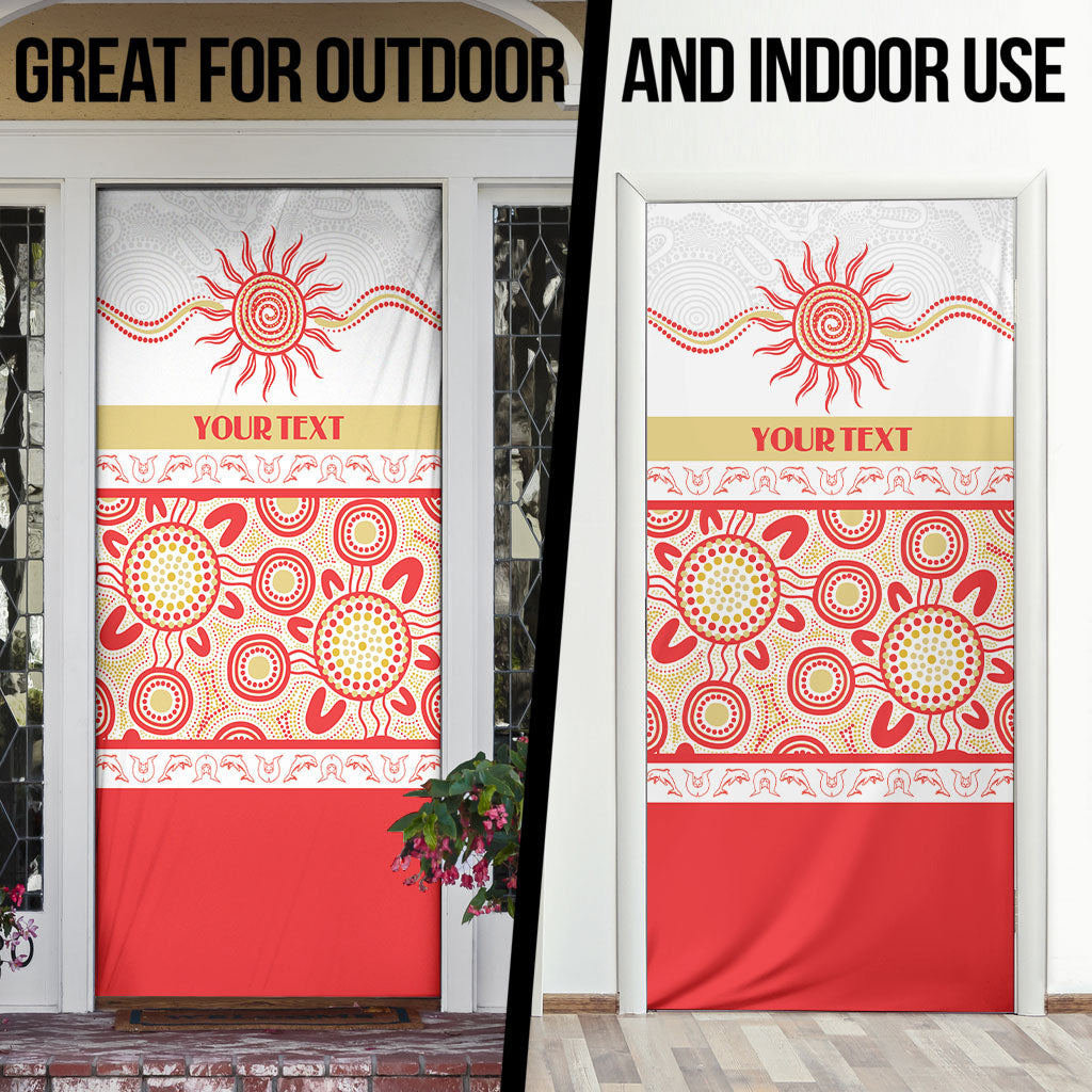 Dolphins NAIDOC Week Personalised Door Cover Aboriginal Torres Strait Islanders Vibe
