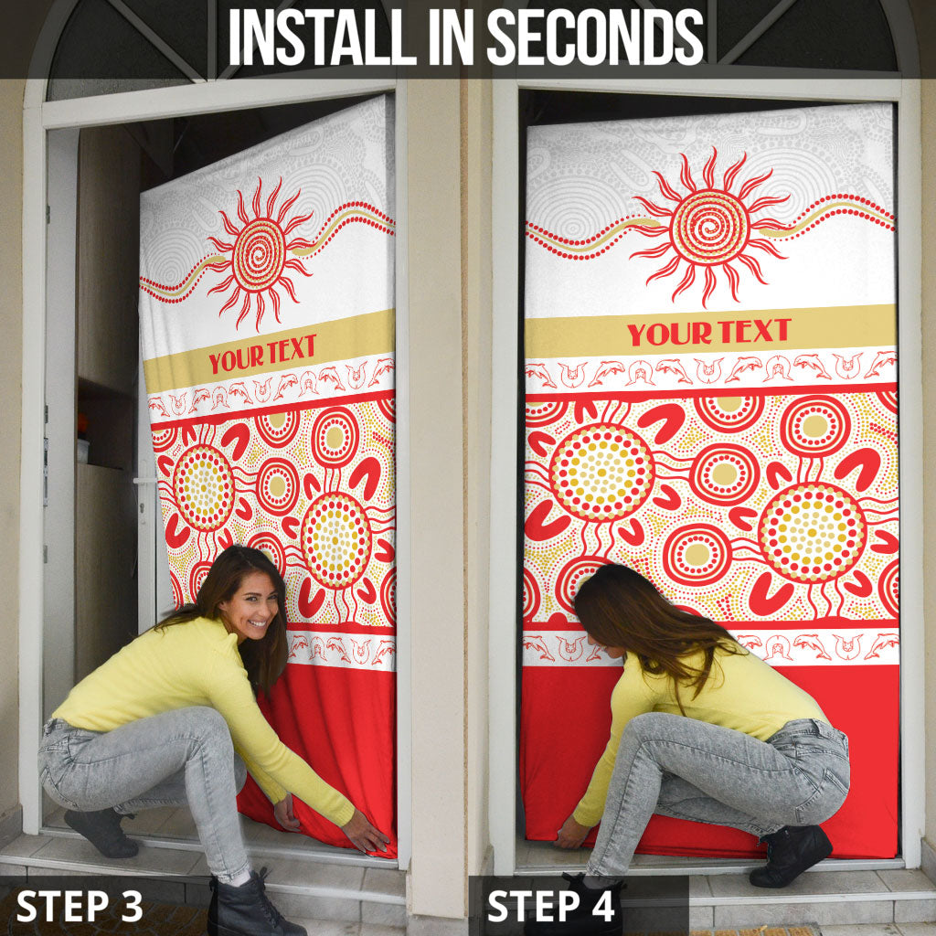 Dolphins NAIDOC Week Personalised Door Cover Aboriginal Torres Strait Islanders Vibe