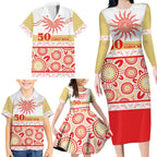 Dolphins NAIDOC Week Personalised Family Matching Long Sleeve Bodycon Dress and Hawaiian Shirt Aboriginal Torres Strait Islanders Vibe