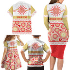 Dolphins NAIDOC Week Personalised Family Matching Long Sleeve Bodycon Dress and Hawaiian Shirt Aboriginal Torres Strait Islanders Vibe