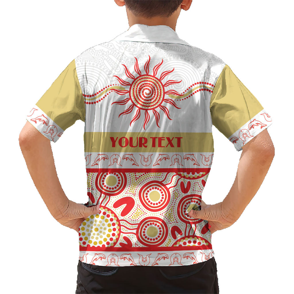 Dolphins NAIDOC Week Personalised Family Matching Mermaid Dress and Hawaiian Shirt Aboriginal Torres Strait Islanders Vibe