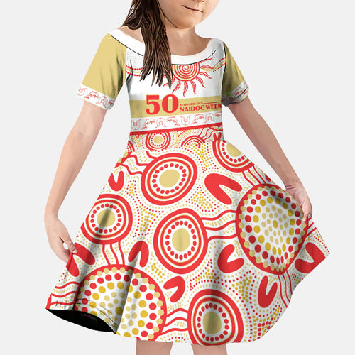 Dolphins NAIDOC Week Personalised Family Matching Mermaid Dress and Hawaiian Shirt Aboriginal Torres Strait Islanders Vibe