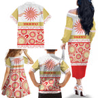 Dolphins NAIDOC Week Personalised Family Matching Off The Shoulder Long Sleeve Dress and Hawaiian Shirt Aboriginal Torres Strait Islanders Vibe