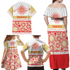 Dolphins NAIDOC Week Personalised Family Matching Off Shoulder Maxi Dress and Hawaiian Shirt Aboriginal Torres Strait Islanders Vibe