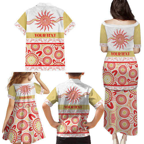 Dolphins NAIDOC Week Personalised Family Matching Puletasi and Hawaiian Shirt Aboriginal Torres Strait Islanders Vibe