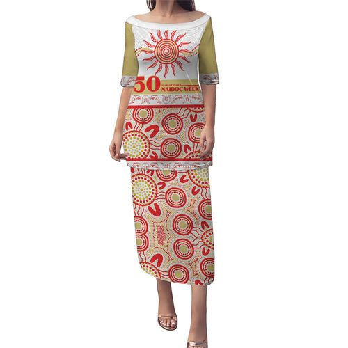 Dolphins NAIDOC Week Personalised Family Matching Puletasi and Hawaiian Shirt Aboriginal Torres Strait Islanders Vibe