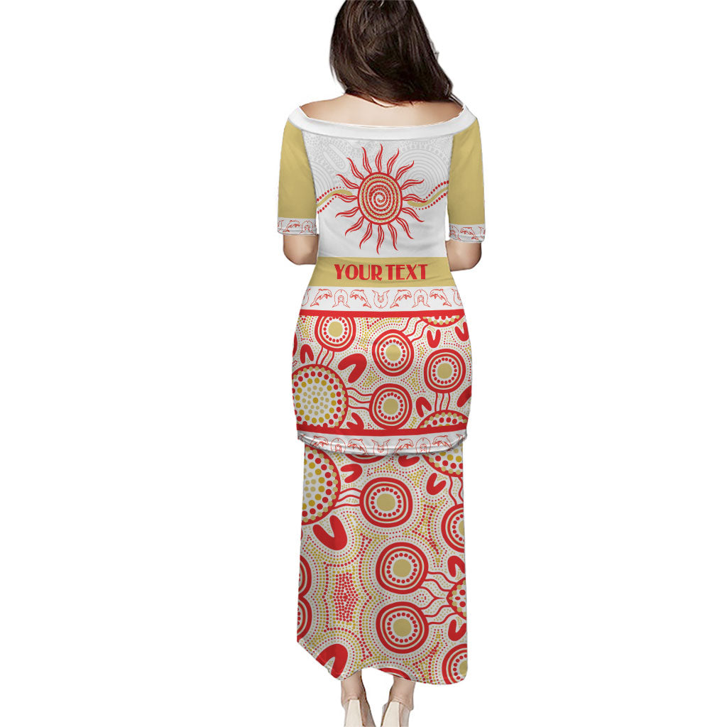 Dolphins NAIDOC Week Personalised Family Matching Puletasi and Hawaiian Shirt Aboriginal Torres Strait Islanders Vibe