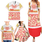 Dolphins NAIDOC Week Personalised Family Matching Summer Maxi Dress and Hawaiian Shirt Aboriginal Torres Strait Islanders Vibe