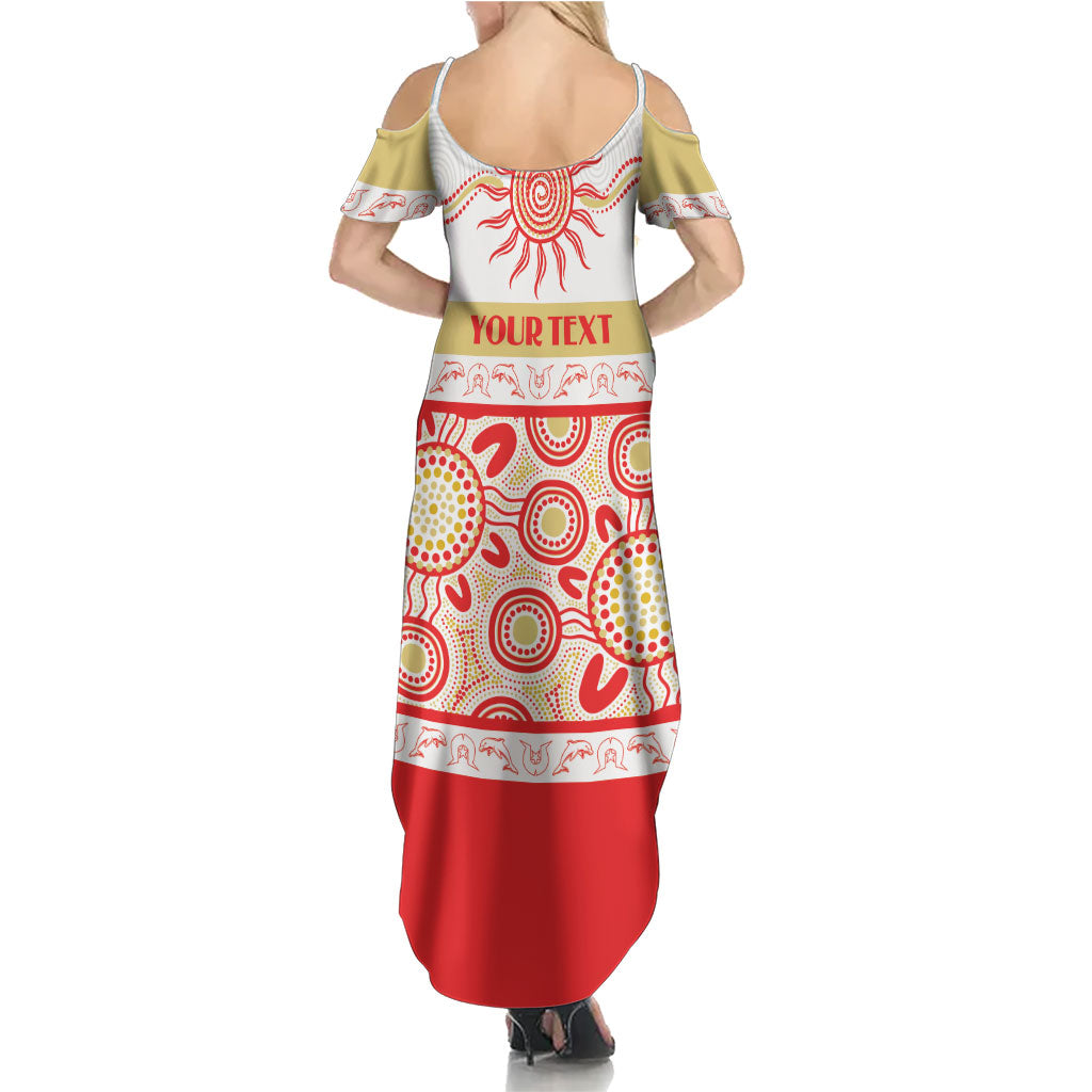 Dolphins NAIDOC Week Personalised Family Matching Summer Maxi Dress and Hawaiian Shirt Aboriginal Torres Strait Islanders Vibe