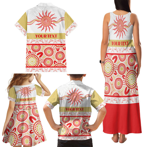 Dolphins NAIDOC Week Personalised Family Matching Tank Maxi Dress and Hawaiian Shirt Aboriginal Torres Strait Islanders Vibe