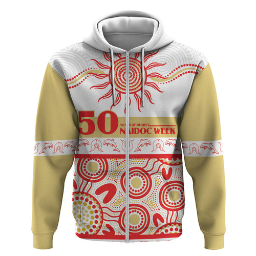 Dolphins NAIDOC Week Personalised Hoodie Aboriginal Torres Strait Islanders Vibe