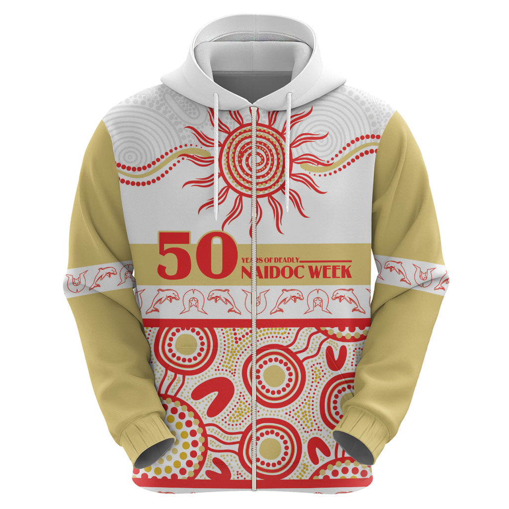 Dolphins NAIDOC Week Personalised Hoodie Aboriginal Torres Strait Islanders Vibe
