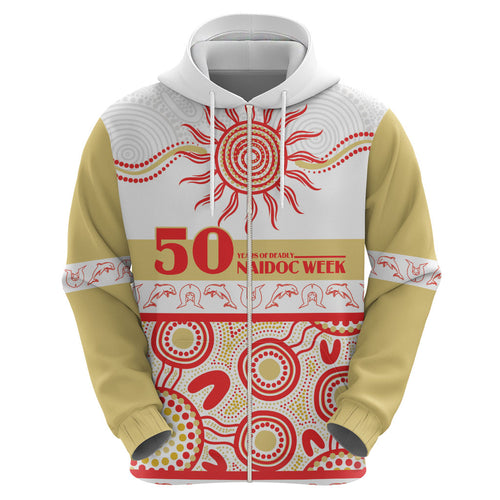 Dolphins NAIDOC Week Personalised Hoodie Aboriginal Torres Strait Islanders Vibe