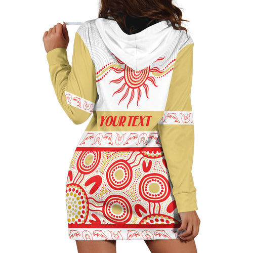Dolphins NAIDOC Week Personalised Hoodie Dress Aboriginal Torres Strait Islanders Vibe