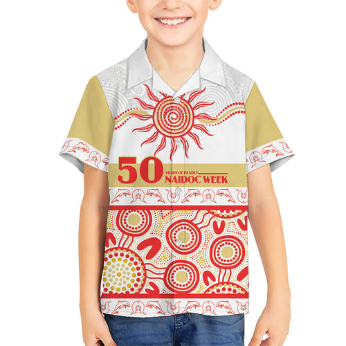 Dolphins NAIDOC Week Personalised Kid Hawaiian Shirt Aboriginal Torres Strait Islanders Vibe