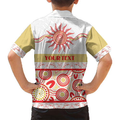 Dolphins NAIDOC Week Personalised Kid Hawaiian Shirt Aboriginal Torres Strait Islanders Vibe