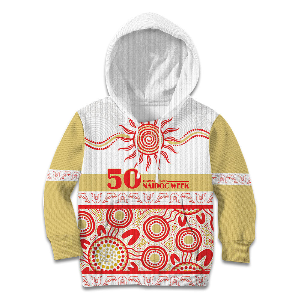 Dolphins NAIDOC Week Personalised Kid Hoodie Aboriginal Torres Strait Islanders Vibe