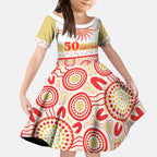 Dolphins NAIDOC Week Personalised Kid Short Sleeve Dress Aboriginal Torres Strait Islanders Vibe
