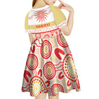 Dolphins NAIDOC Week Personalised Kid Short Sleeve Dress Aboriginal Torres Strait Islanders Vibe