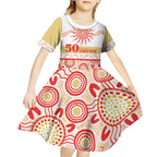 Dolphins NAIDOC Week Personalised Kid Short Sleeve Dress Aboriginal Torres Strait Islanders Vibe