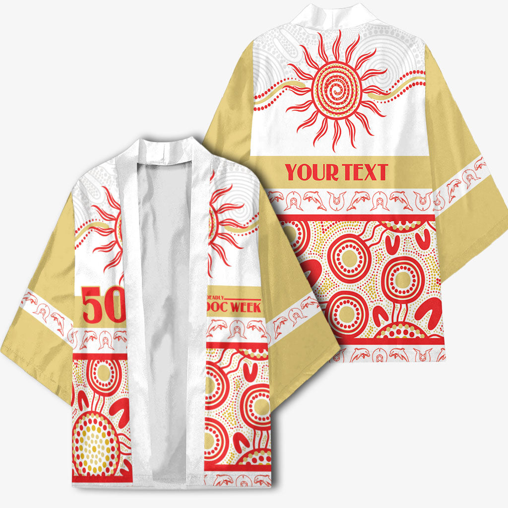 Dolphins NAIDOC Week Personalised Kimono Aboriginal Torres Strait Islanders Vibe