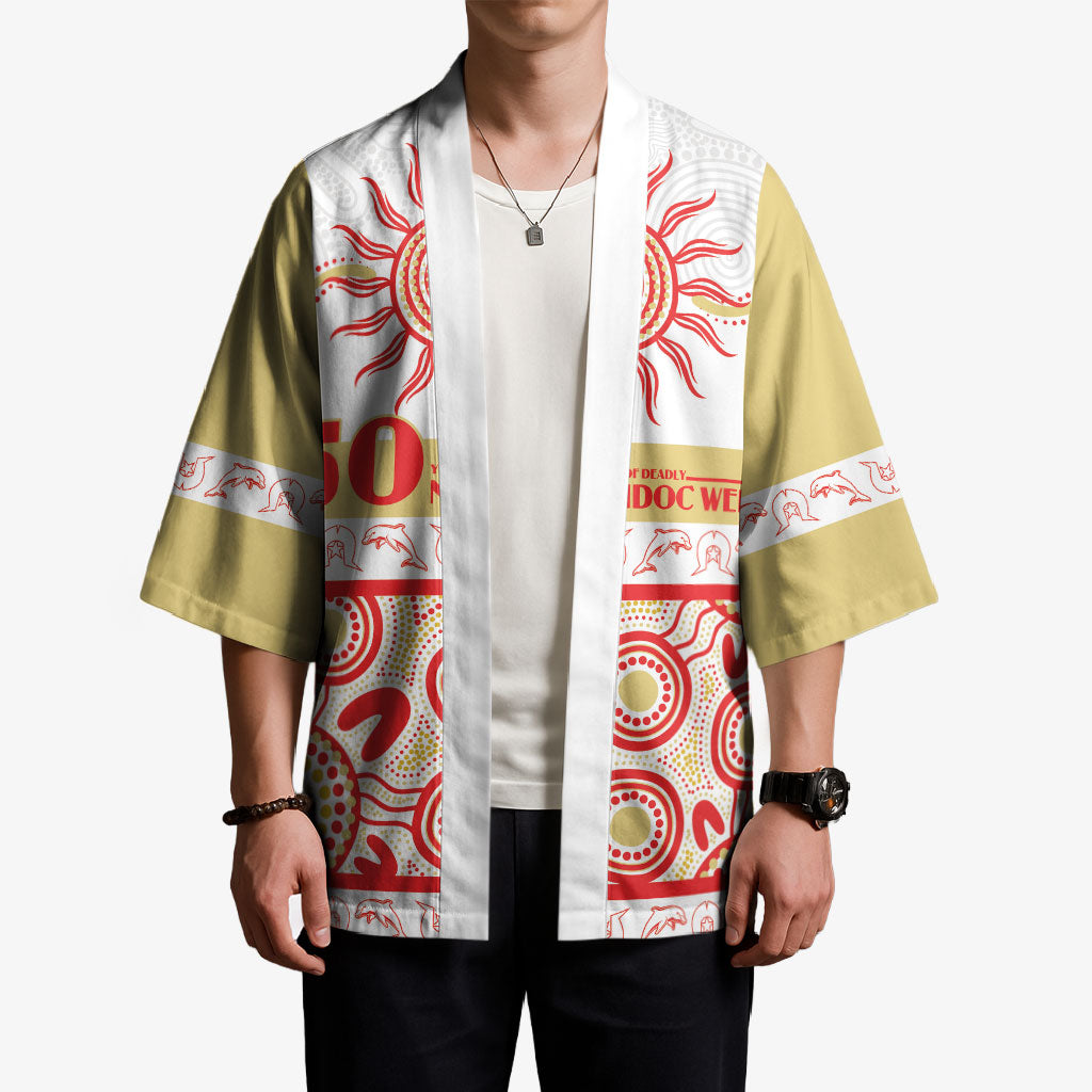 Dolphins NAIDOC Week Personalised Kimono Aboriginal Torres Strait Islanders Vibe