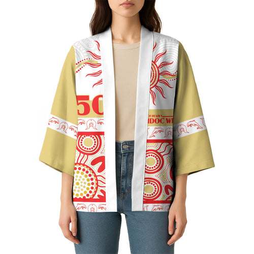 Dolphins NAIDOC Week Personalised Kimono Aboriginal Torres Strait Islanders Vibe