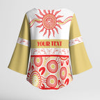 Dolphins NAIDOC Week Personalised Kimono Sleeve Blouse Aboriginal Torres Strait Islanders Vibe