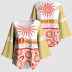 Dolphins NAIDOC Week Personalised Kimono Sleeve Blouse Aboriginal Torres Strait Islanders Vibe