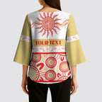 Dolphins NAIDOC Week Personalised Kimono Sleeve Blouse Aboriginal Torres Strait Islanders Vibe